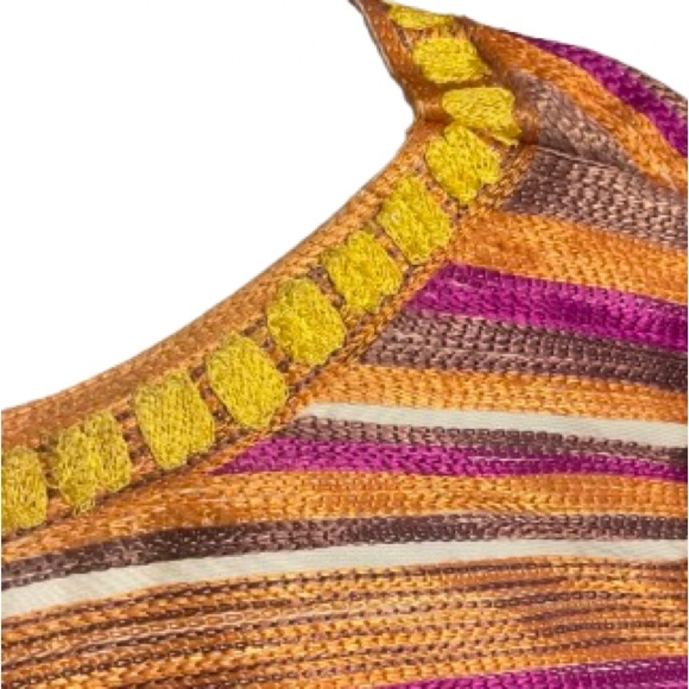 Oscar de la Renta Orange and Yellow Embroidered Garment - Picture 5 of 12